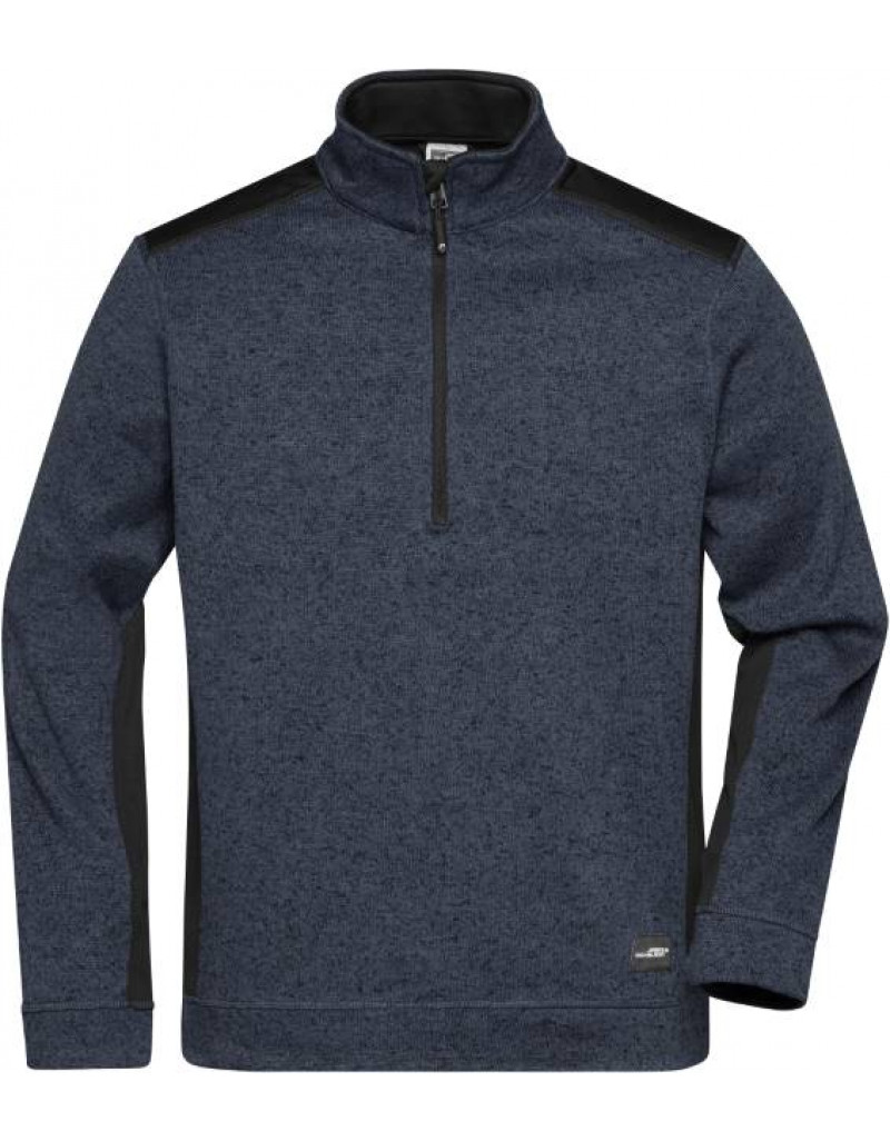 Îmbrăcăminte de lucru pentru bărbați, din fleece tricotat, cu fermoar 1/2 - rezistentă